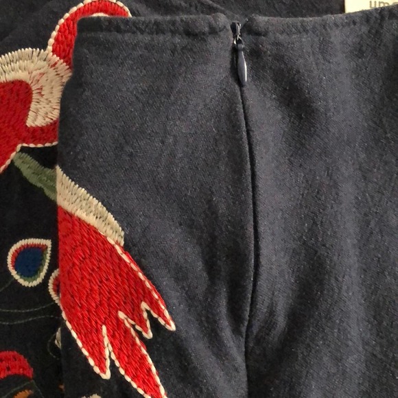 SOLD!! Umgee Embroidered mini skirt fully lined - Picture 6 of 7